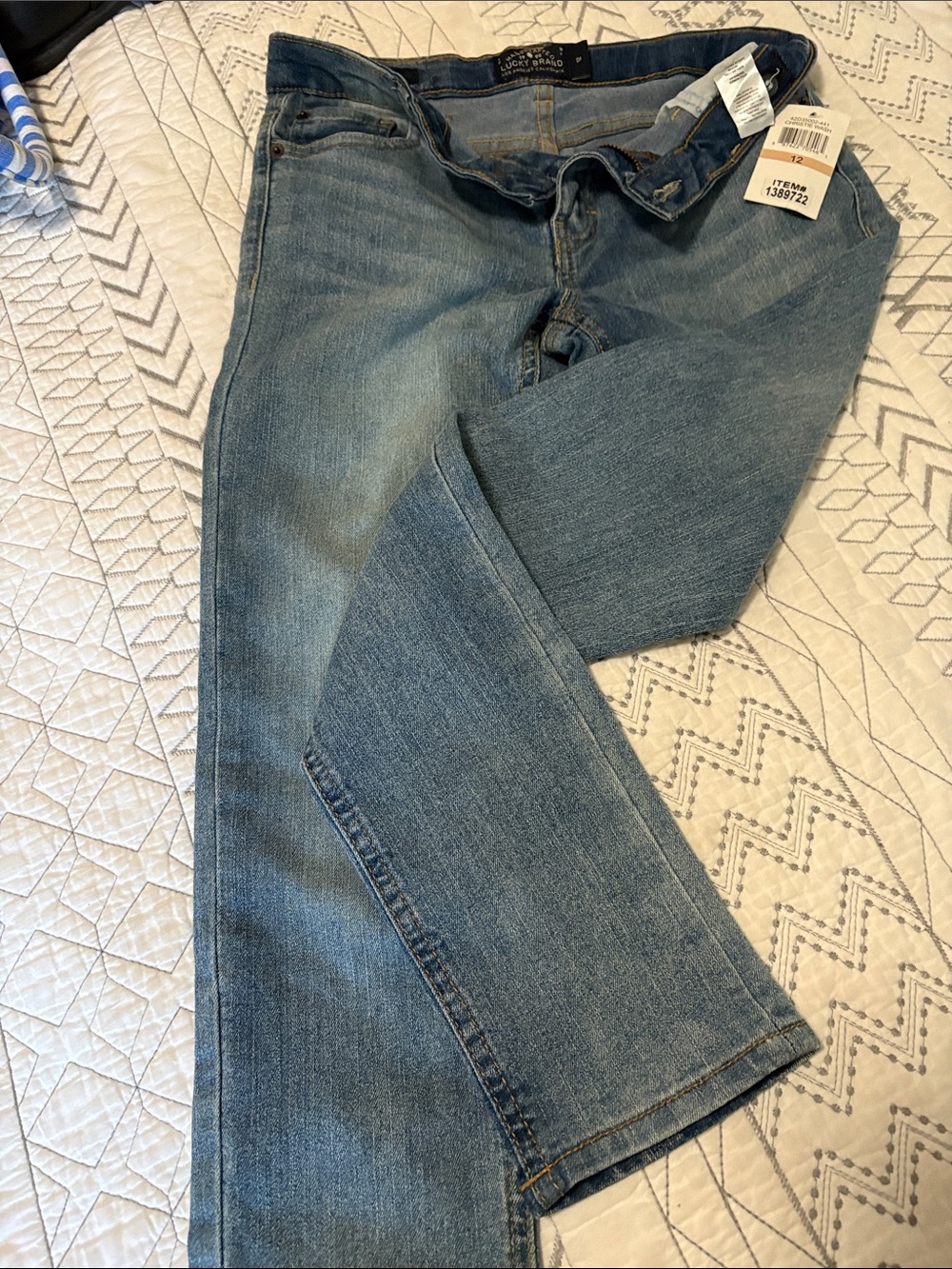 Lucky Brand girls Light Wash skinny Jeans